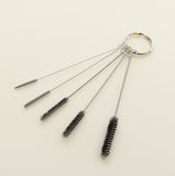 5 PIECE ROUND GUN TIP BRUSHES ON KEY CHAIN (1020-1005)
