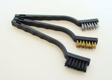 3 PIECE BRUSH SET, NYLON, BRASS, STEEL (1020-1007)